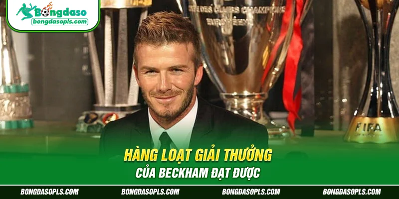 Hàng loạt giải thưởng của Beckham đạt được