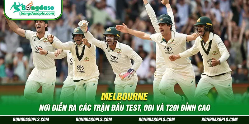 Melbourne – Nơi diễn ra các trận đấu Test, ODI và T20I đỉnh cao.